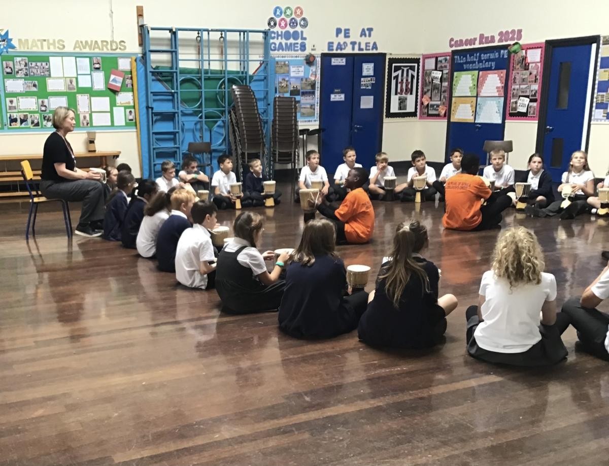 Then each class from Year 1 to Year 6 had a short workshop with the choir.