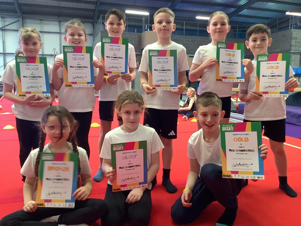 Well done to our team of Y4 gymnasts who took part in a school games event at 'Wansbeck Gymnastics and Trampolining Club'.