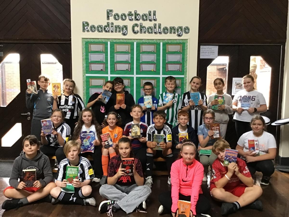 We launched our reading challenge in style with a football themed dress up day...