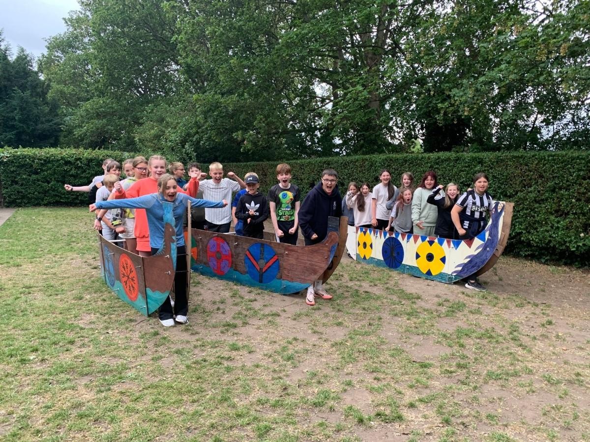 Viking Long boat team building