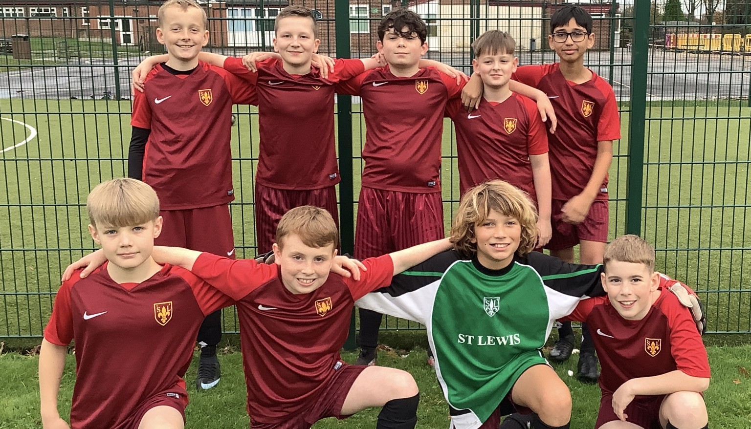 Year 6 Boys Football before playing their first game together