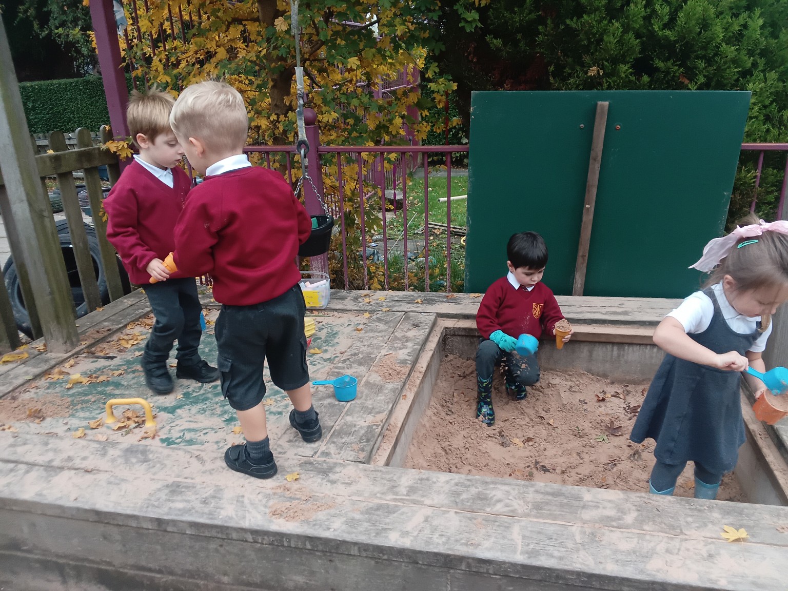 We love the sandpit