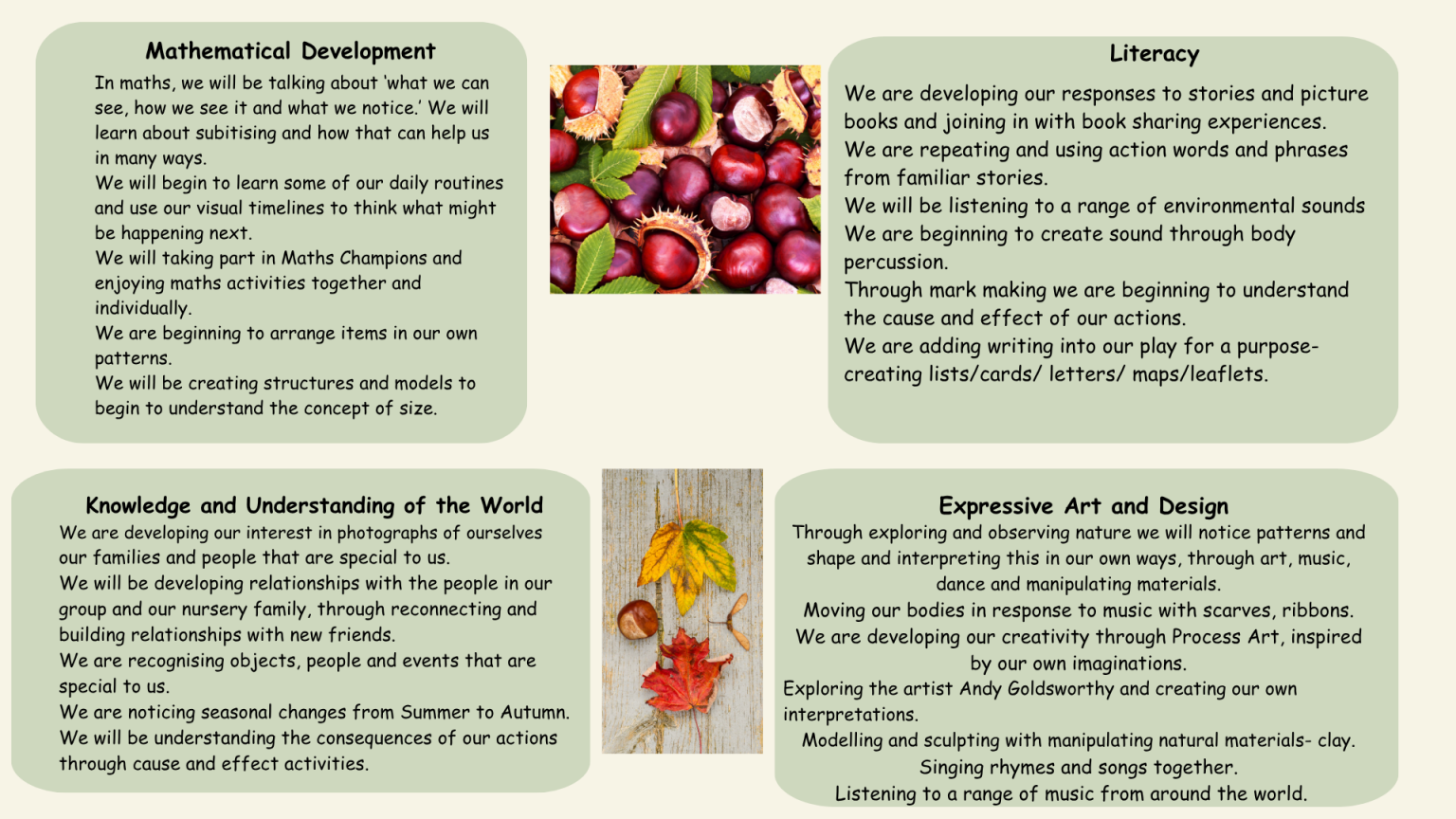 EYFS 7 key areas of learning