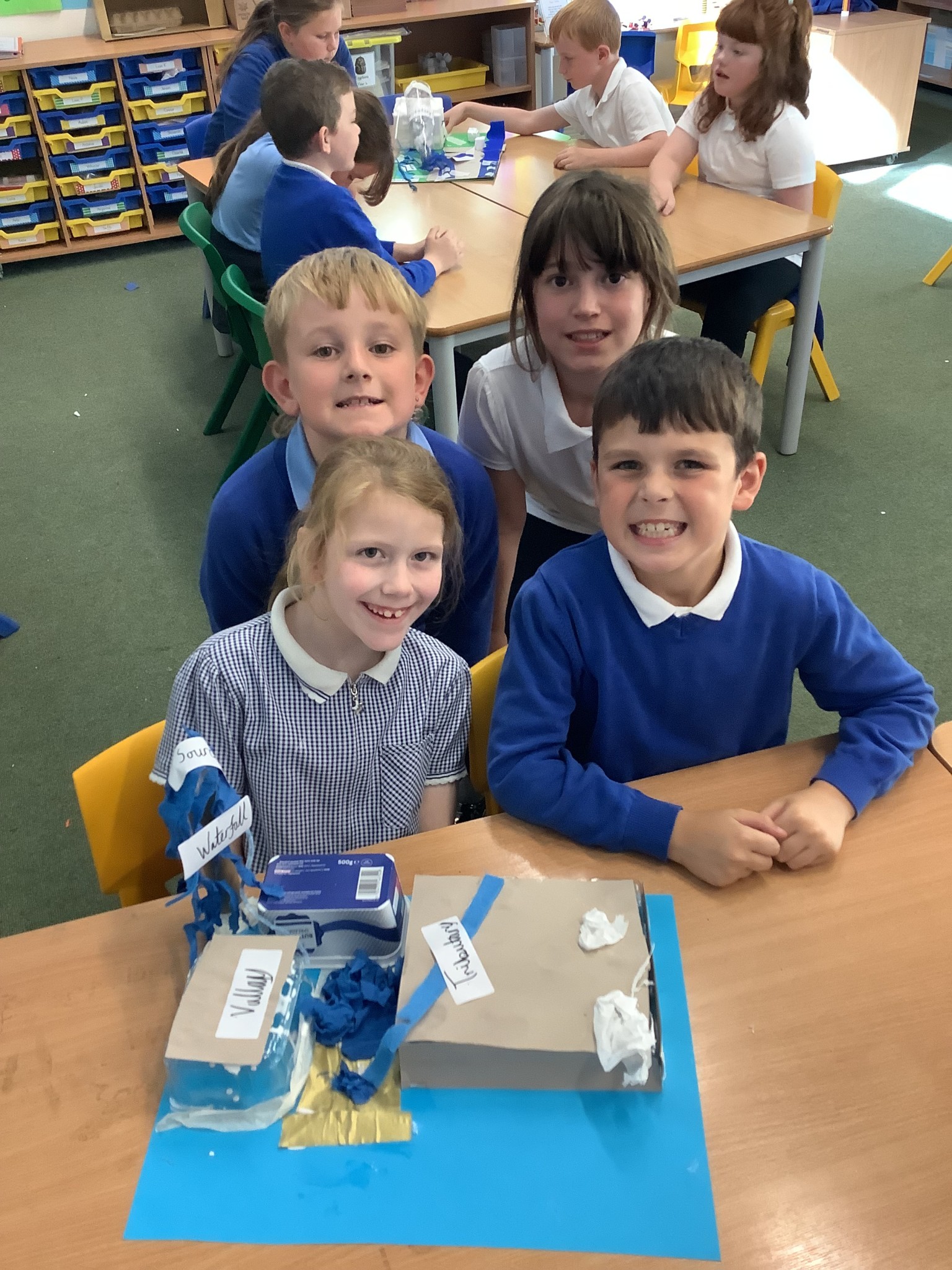 Year 4 river model, upper course