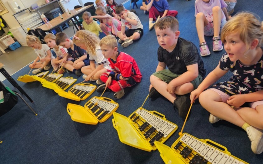Getting confident with the glockenspiel in KS1 music lessons