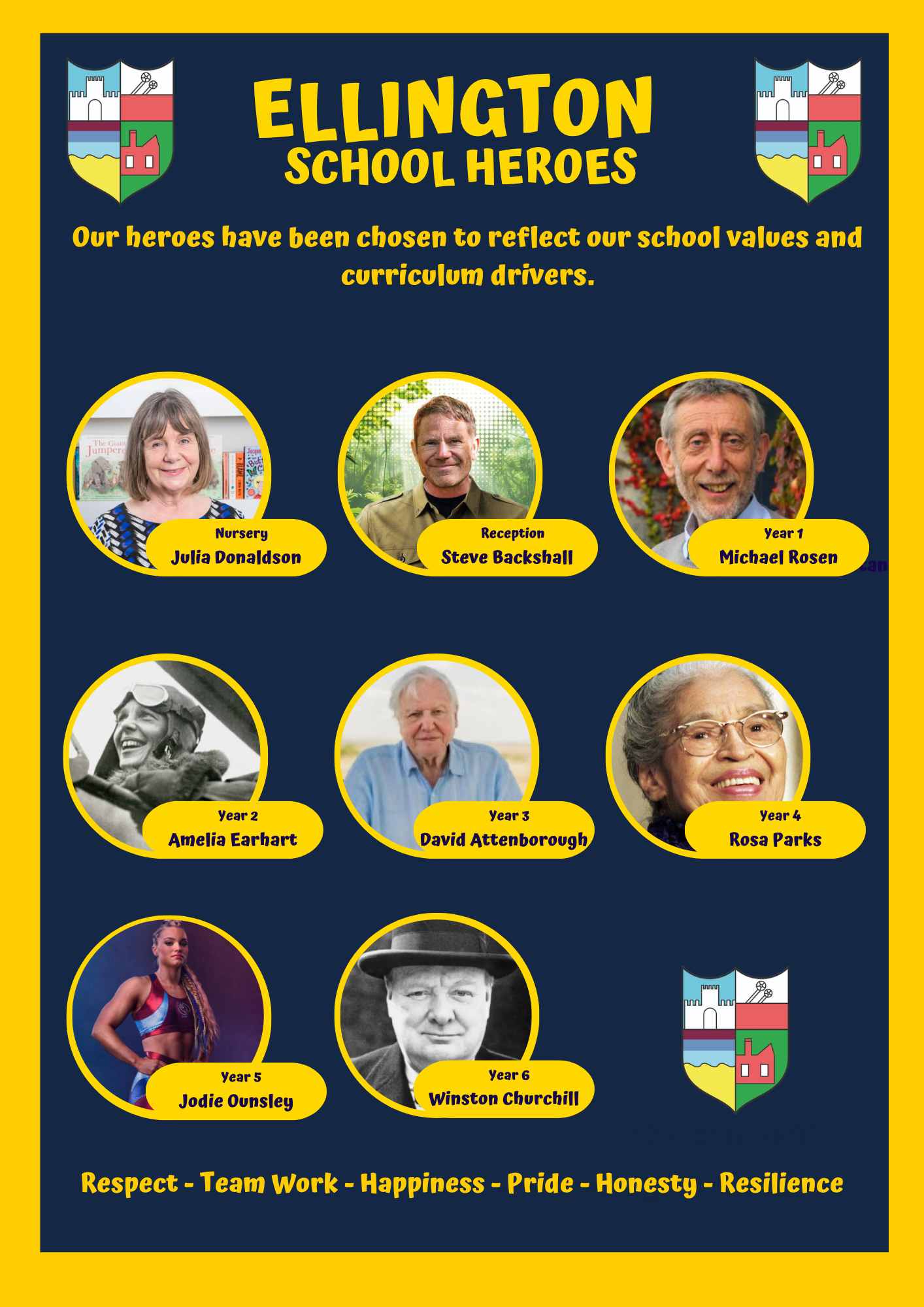 Ellington Primary School Class Heroes 2026-2027