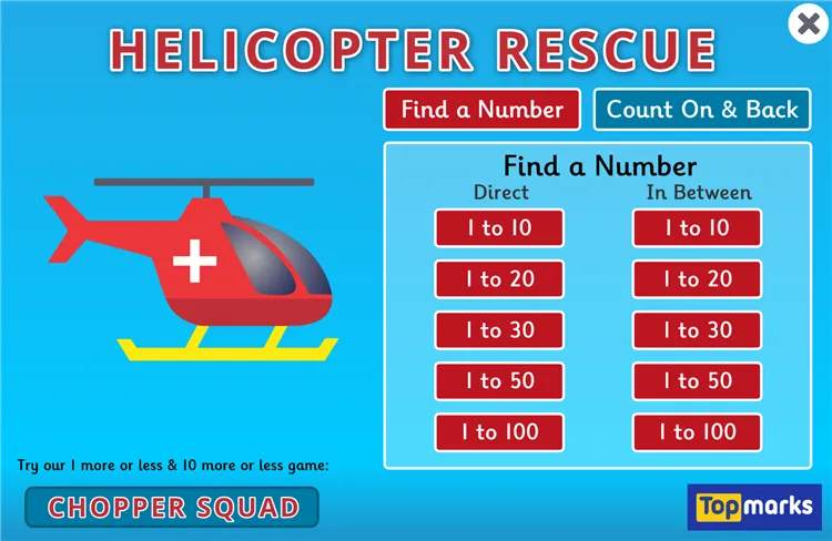Helicopter Maths Game