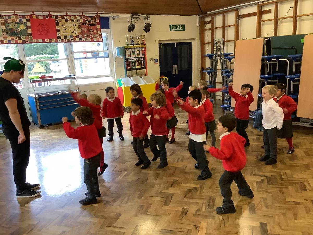 Proud Performer: taking part in a drama workshop 