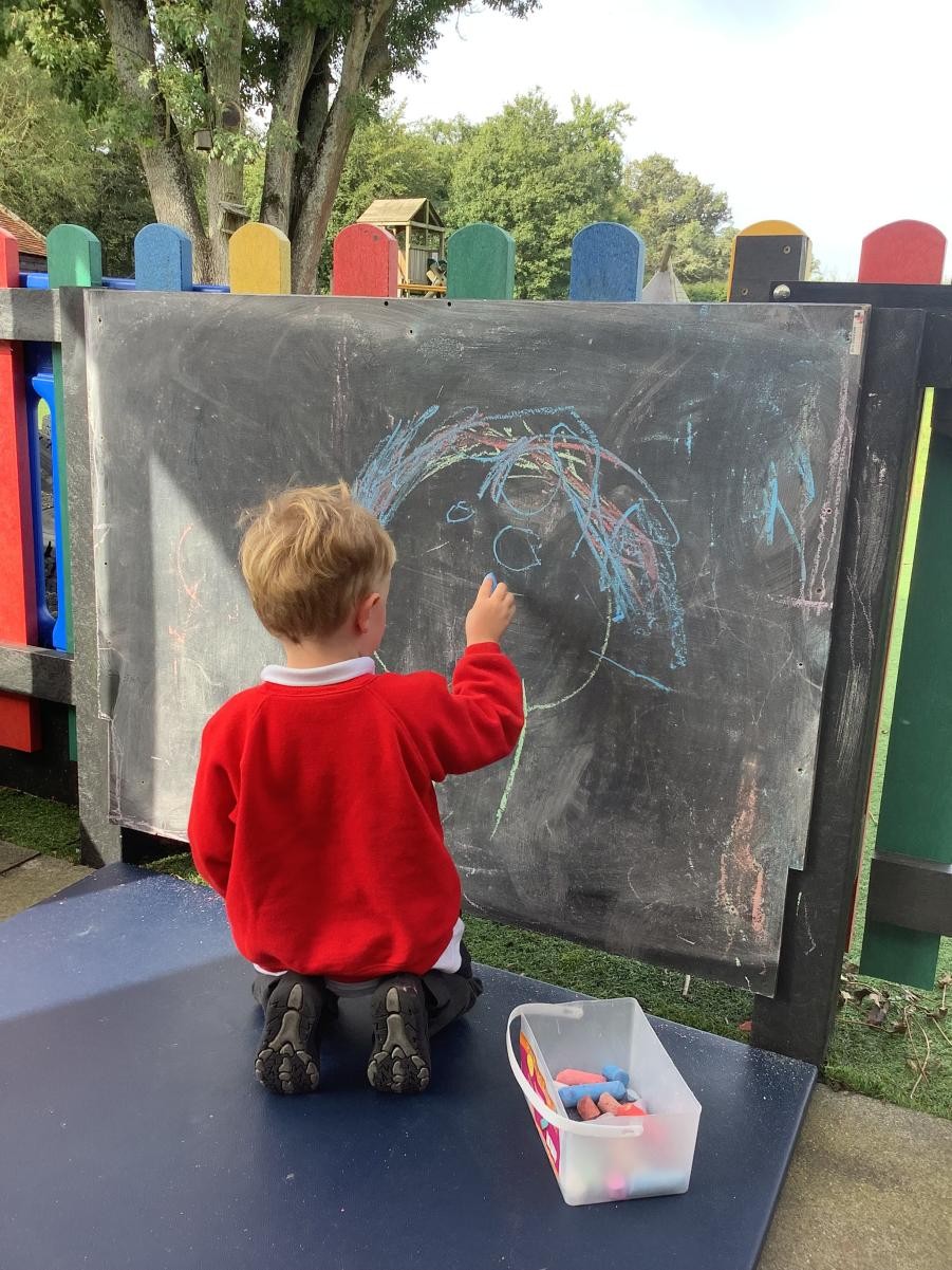 Drawing in our outdoor space