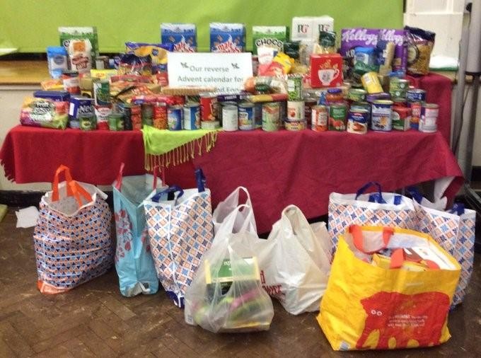 Packed the food and nearly ready to deliver