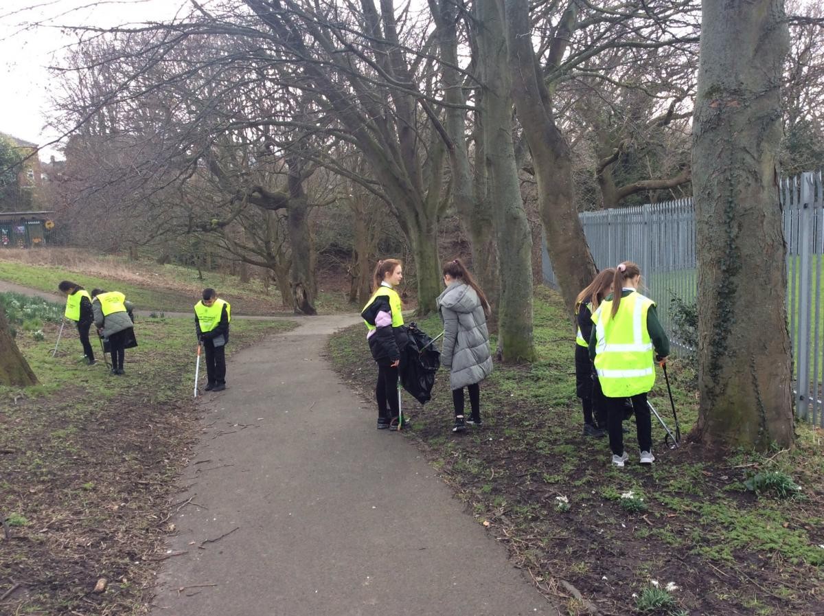 Out in our local community.