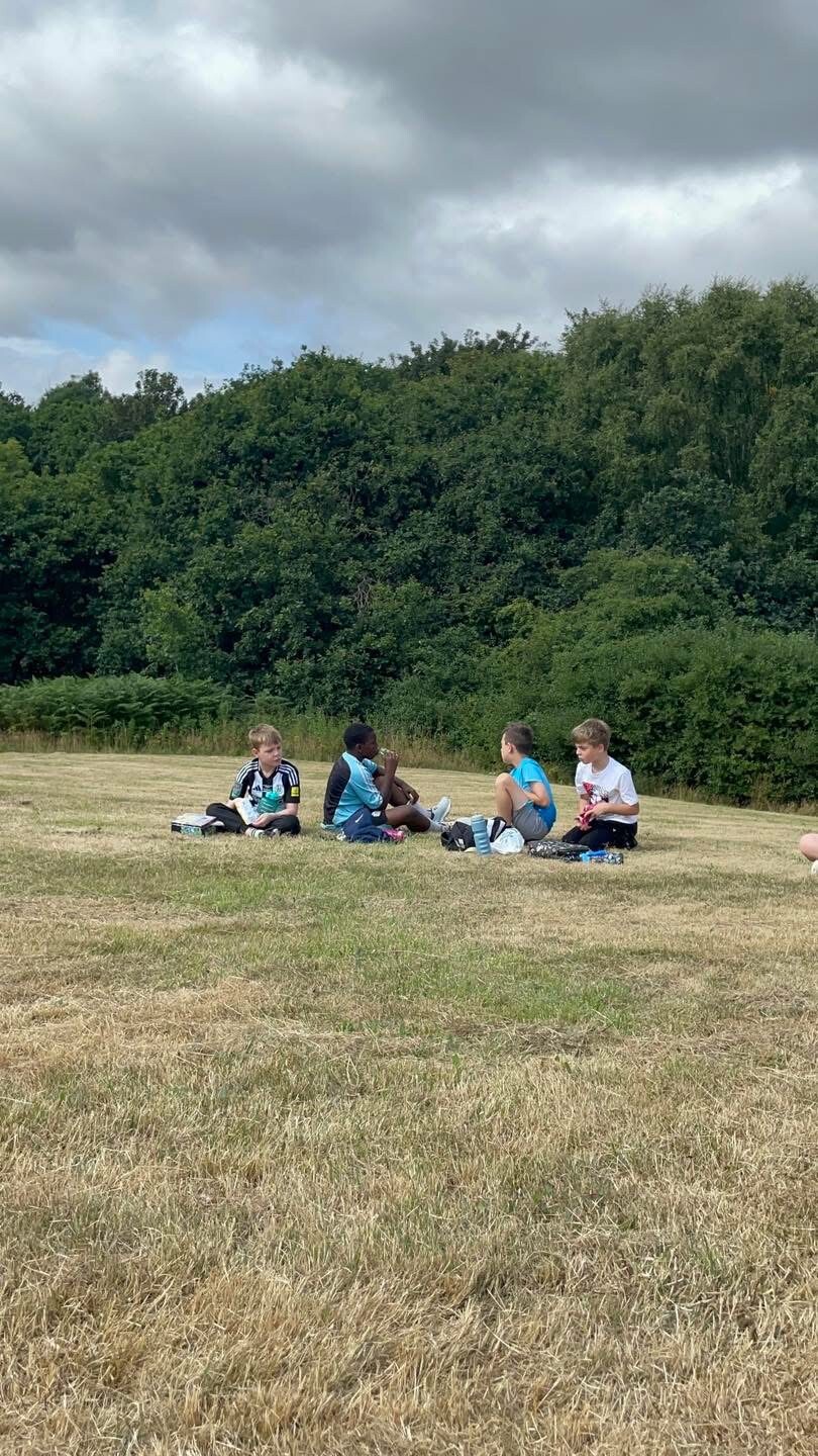 Enjoying being outdoors