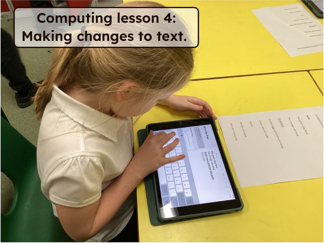 Learning to make changes to text