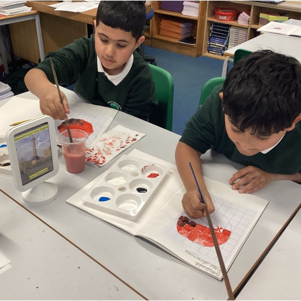 Learning to shade in Art this week