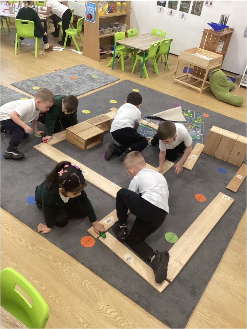 Working together on our phonics challenge