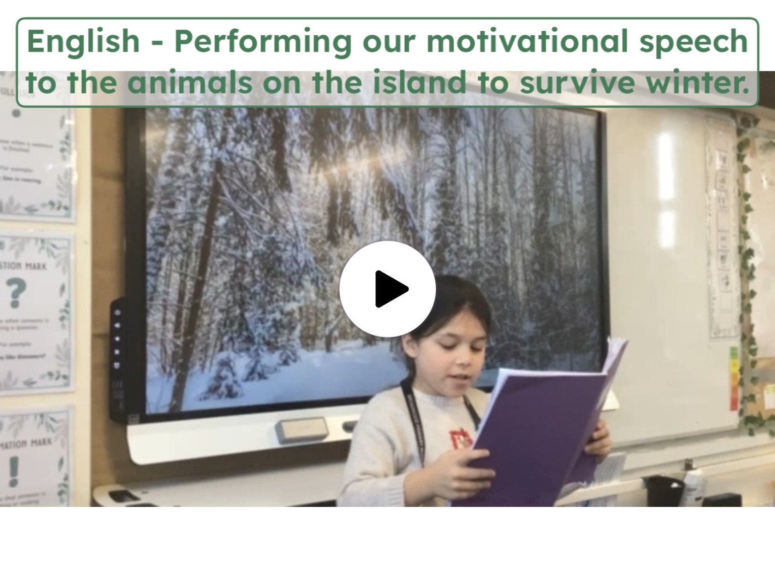 Developing our oracy skills