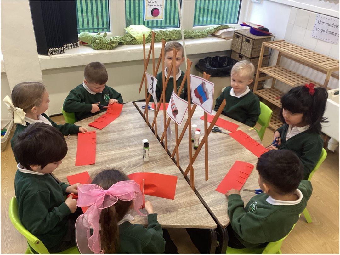 We are making lanterns