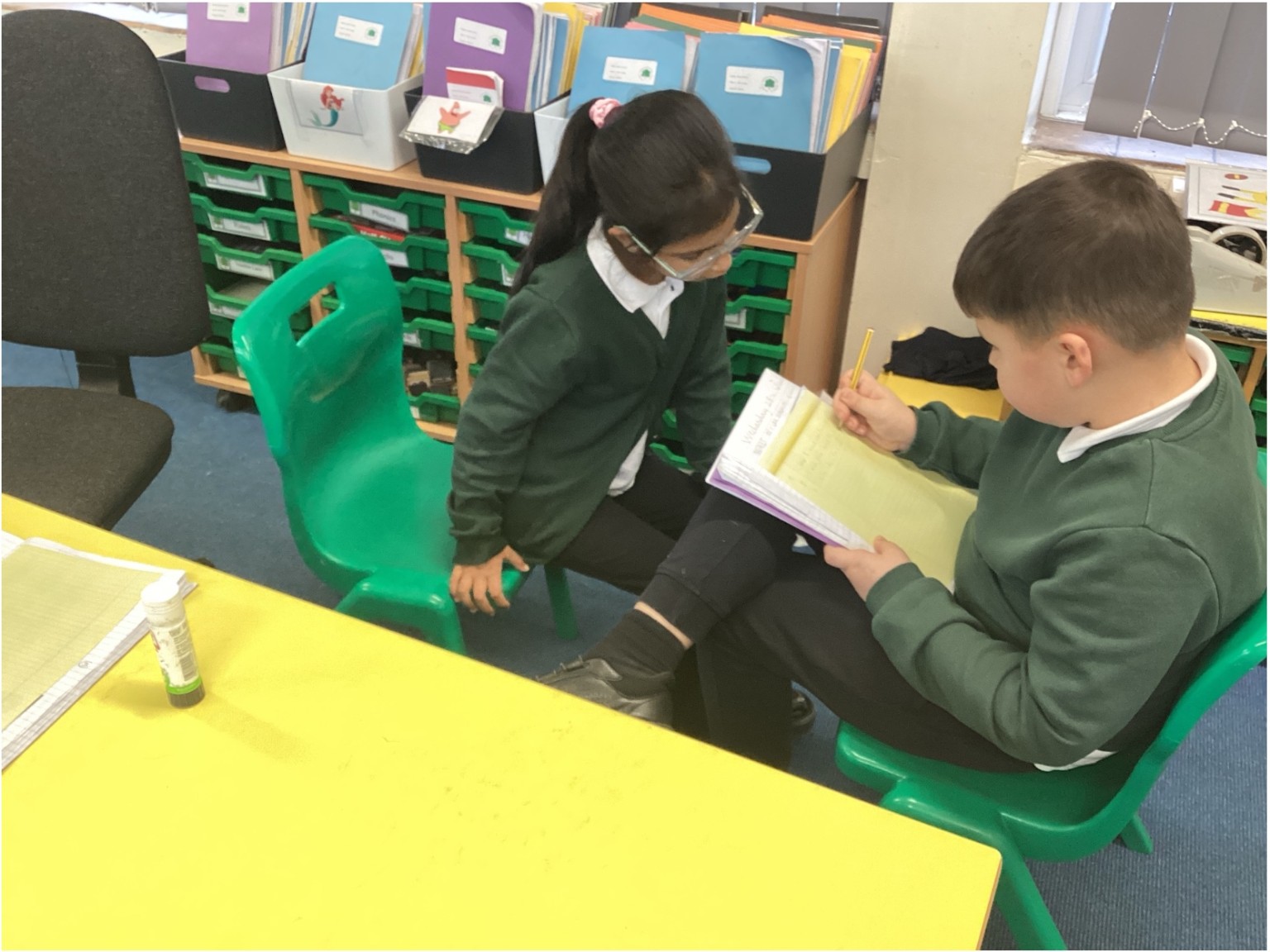 Being reporters and asking questions