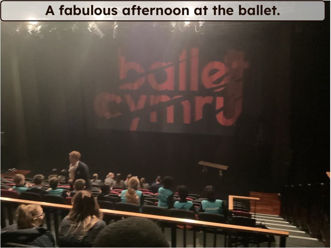 Watching ballet - What a treat! 