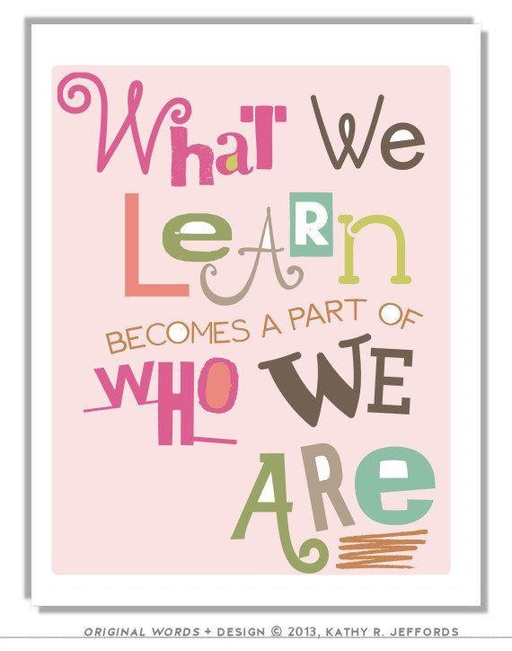 Importance of learning poster