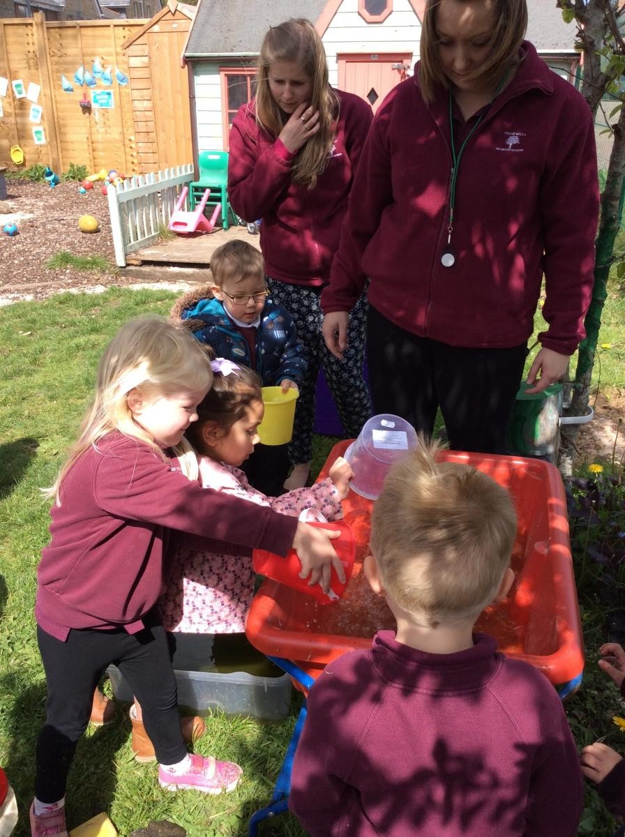 Fresh water for our tadpoles!