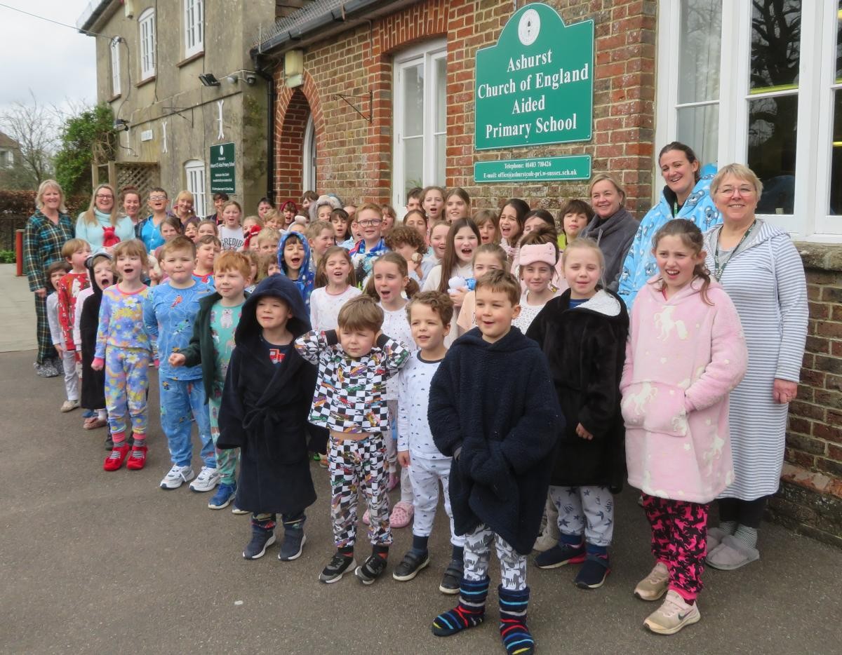 The whole school takes part in fund raising. Pyjama Day was in support of The Royal British Legion 'Great Tommy Sleep Out".