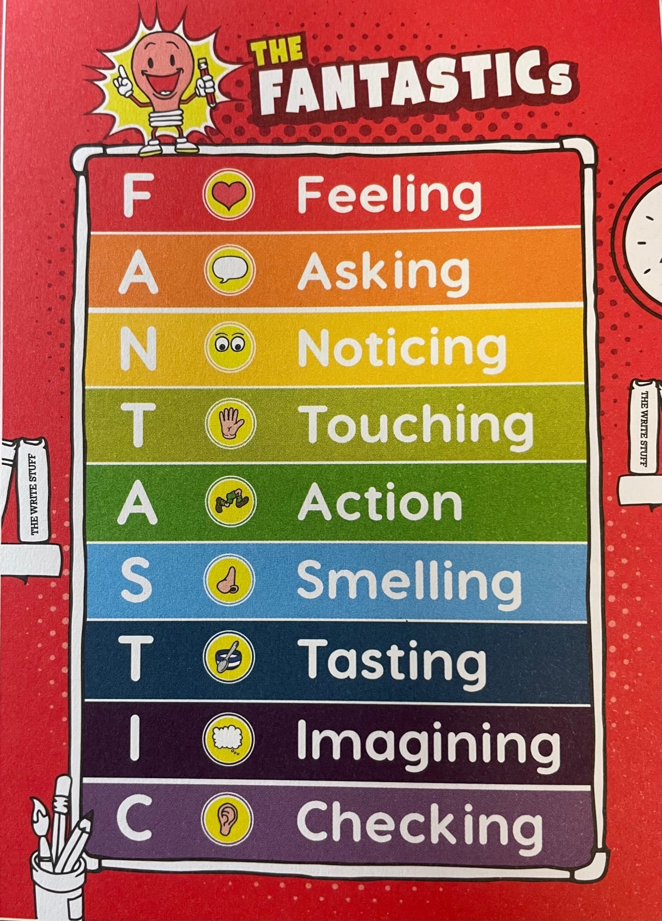 The Fantastics - using the senses to write descriptive sentences.