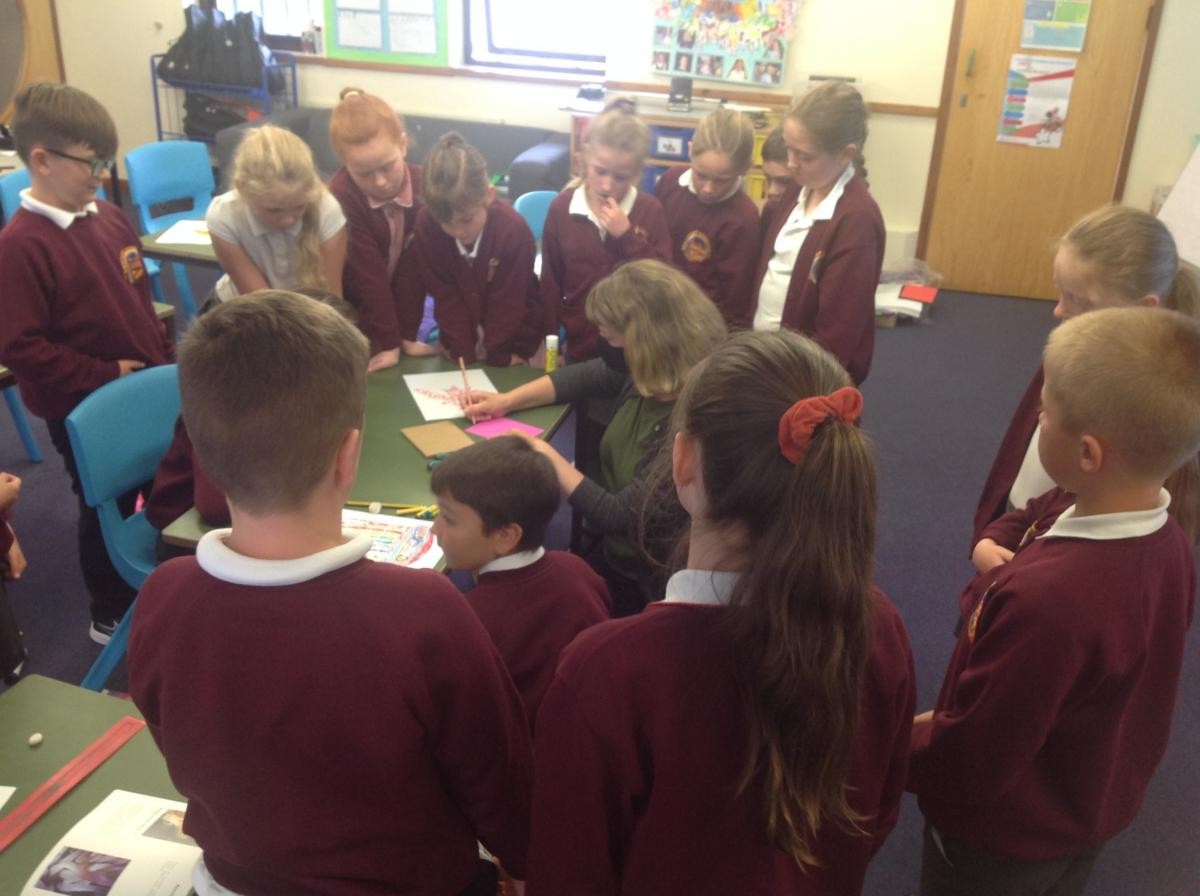 Rivers art workshop with Falmouth Art Gallery