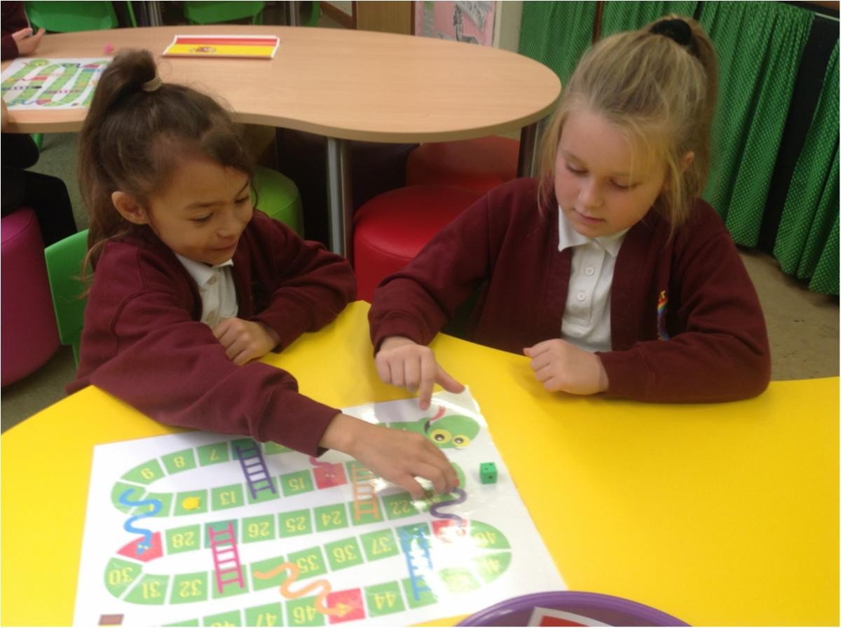Snakes & Ladders - practising Spanish numbers