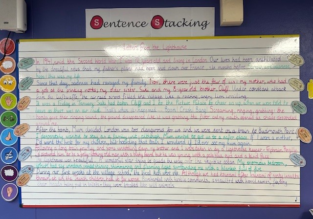 Year 6 recount based on 'Letters from the Lighthouse'.