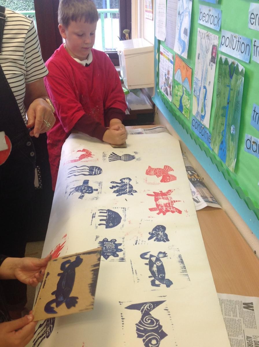 Rivers art workshop with Falmouth Art Gallery