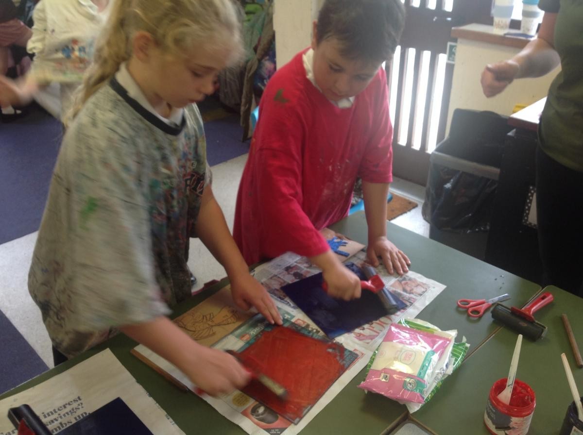 Rivers art workshop with Falmouth Art Gallery