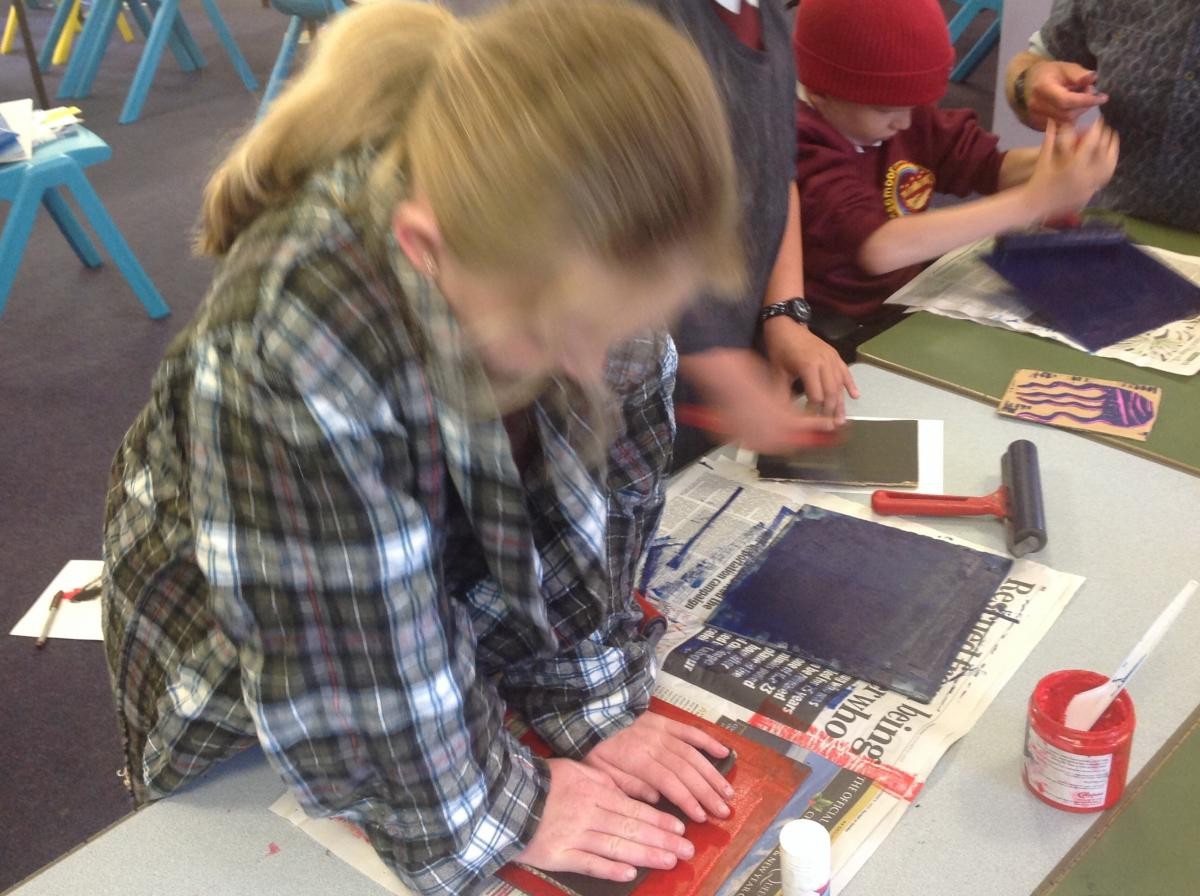 Rivers art workshop with Falmouth Art Gallery