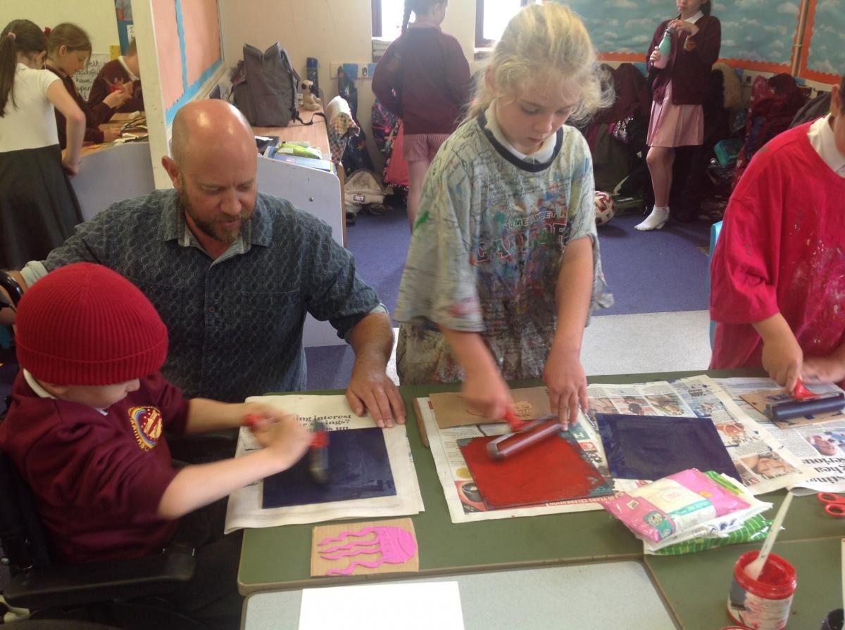 Rivers art workshop with Falmouth Art Gallery