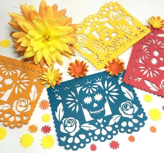 El papel picado (El Día de Los Muertos)