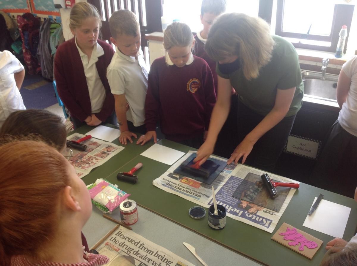 Rivers art workshop with Falmouth Art Gallery