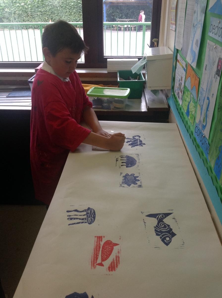 Rivers art workshop with Falmouth Art Gallery