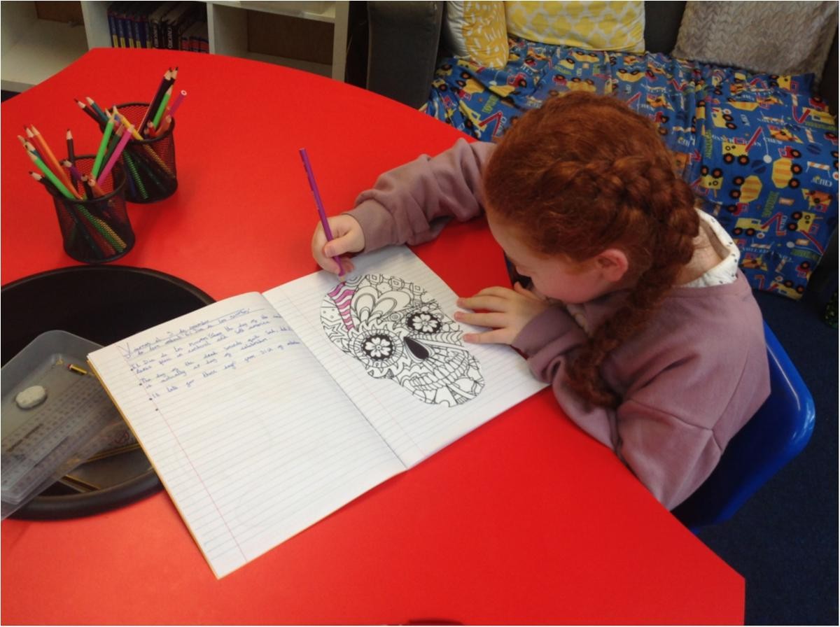 El Día de Los Muertos Colouring