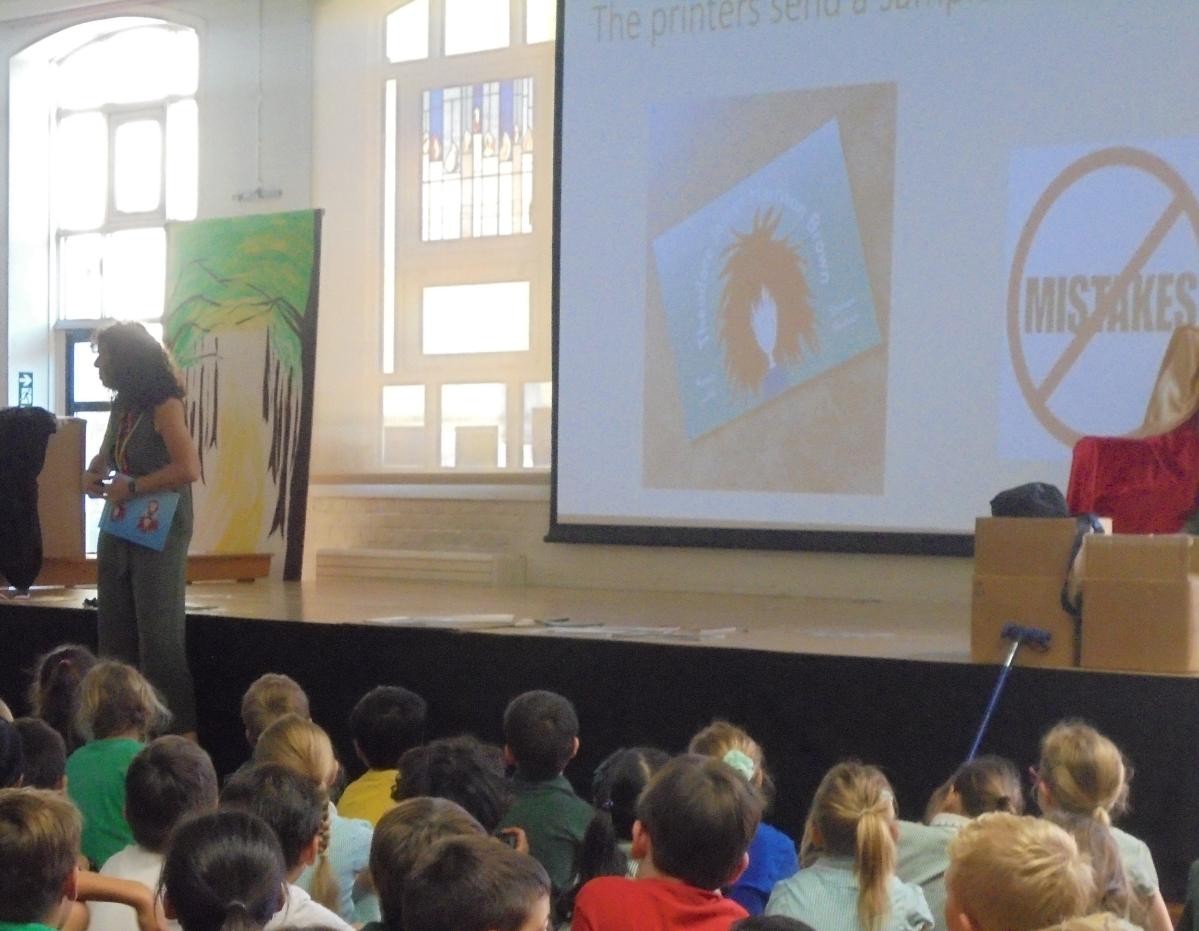 Author Visit from Creative Chameleon Books for our Hair themed Book Week in 2023!