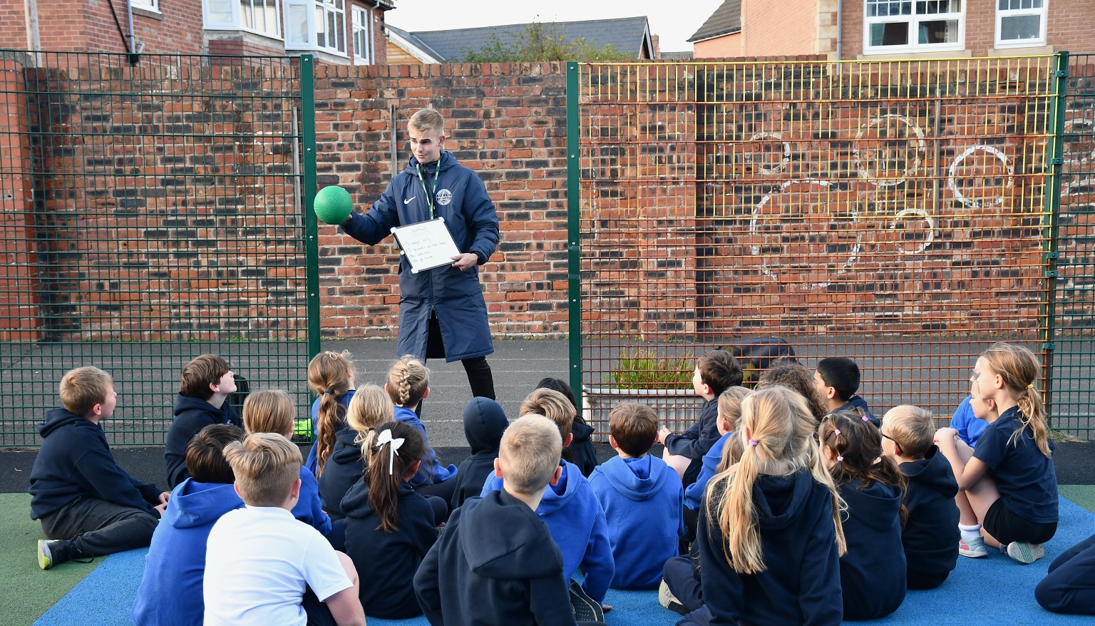 coach giving instructions
