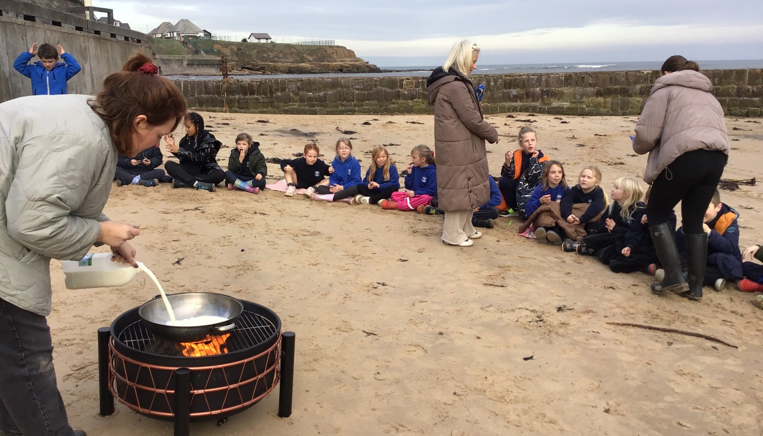 Cooking on the beach