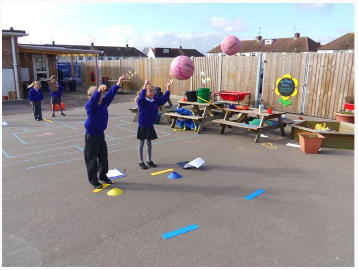 Maths - recording how far we can throw