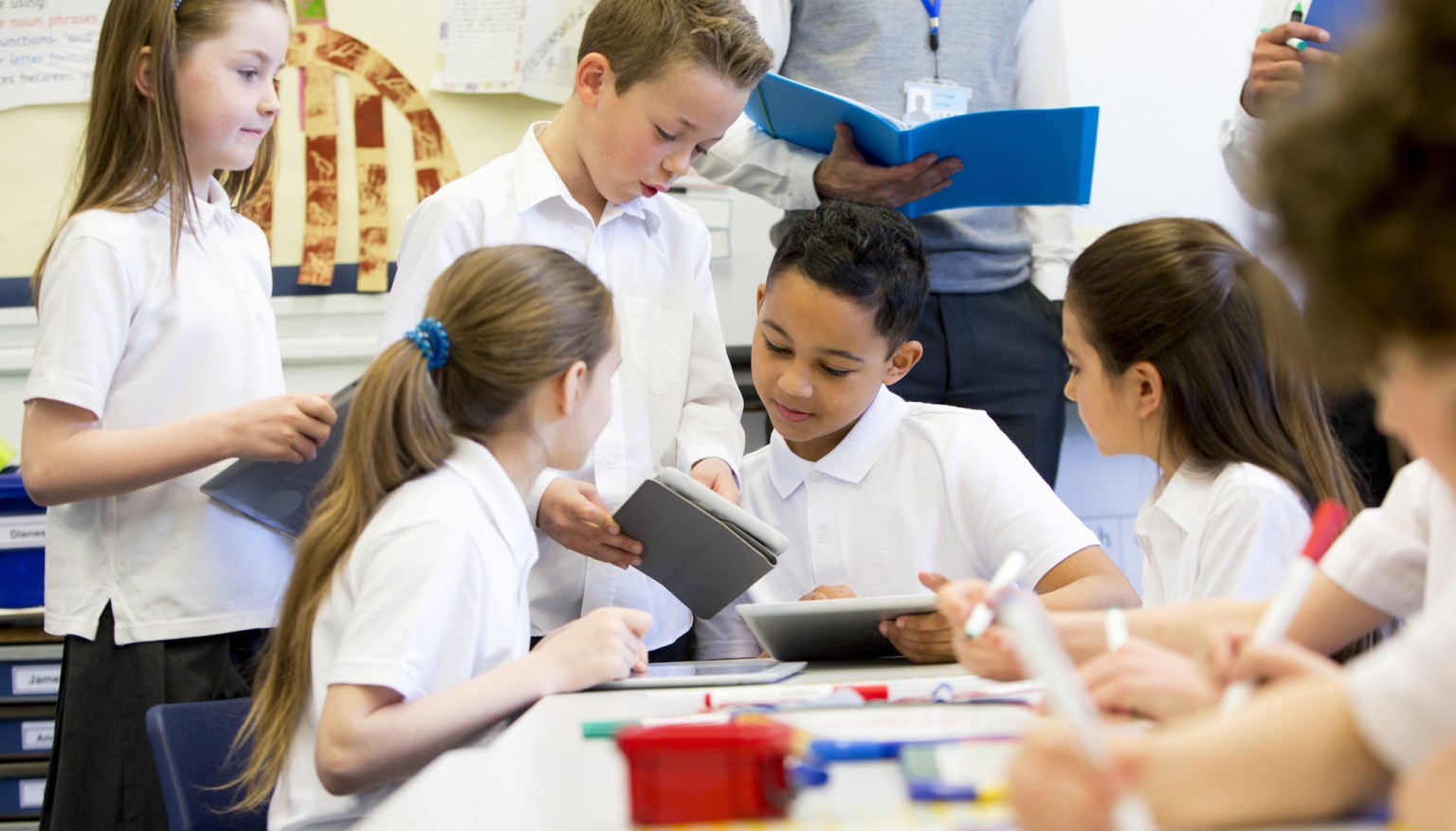 Children in a classroom