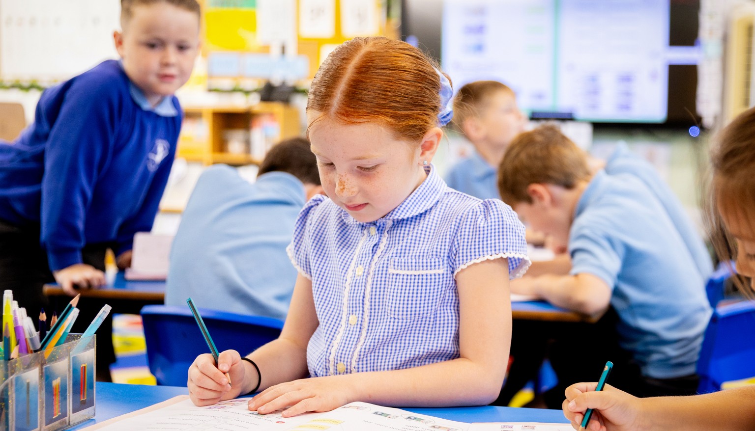 Child writing