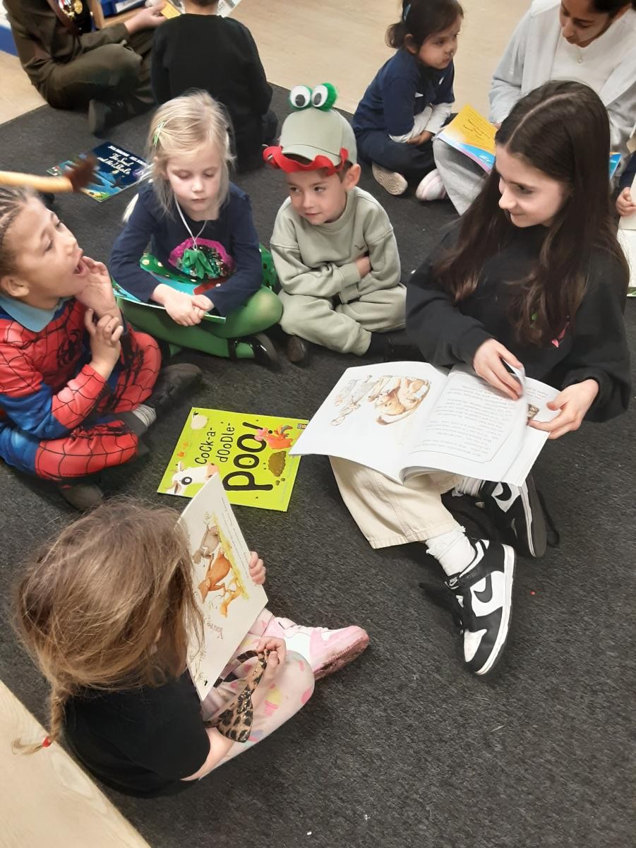 Pupils reading