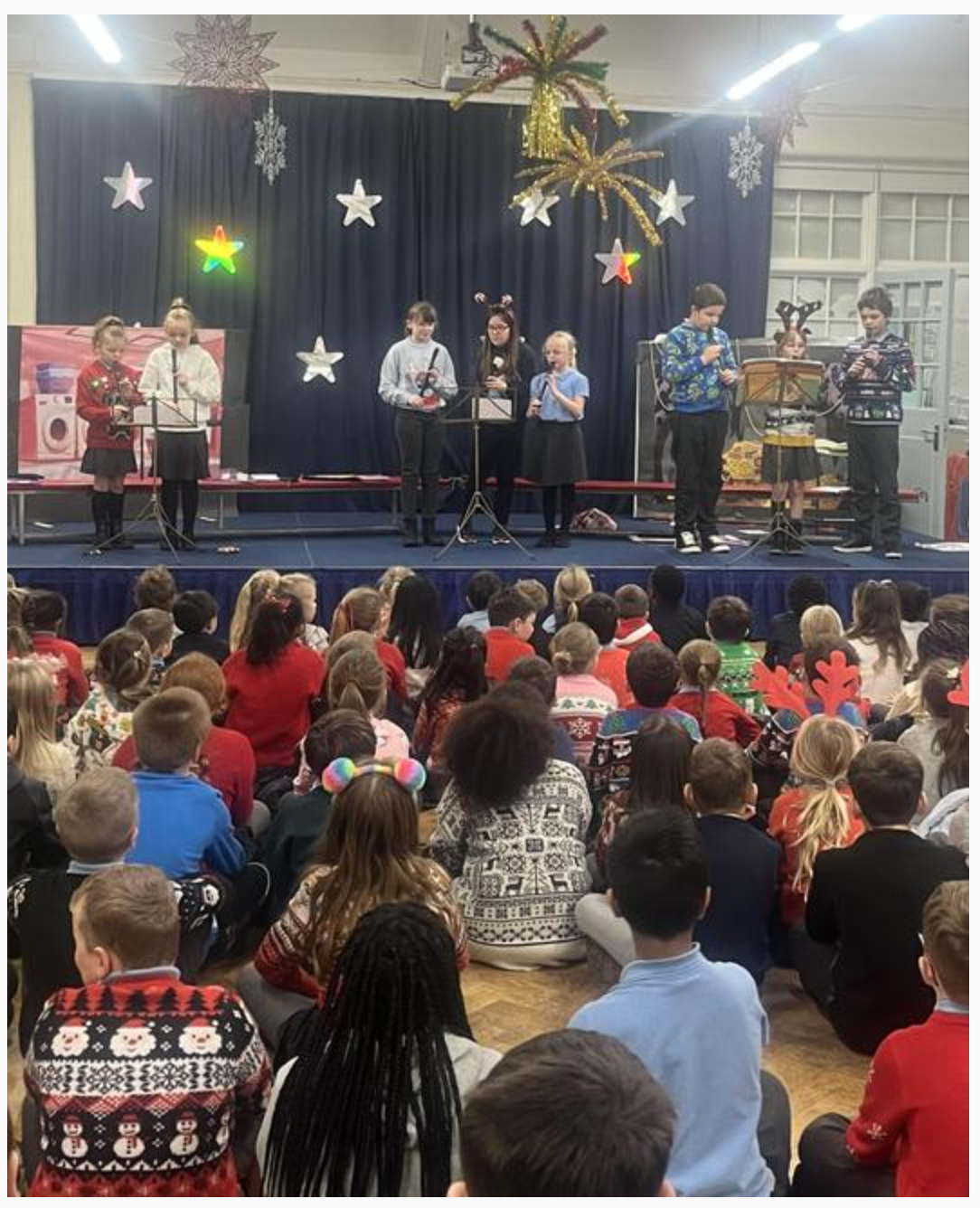 Recorder players in Assembly