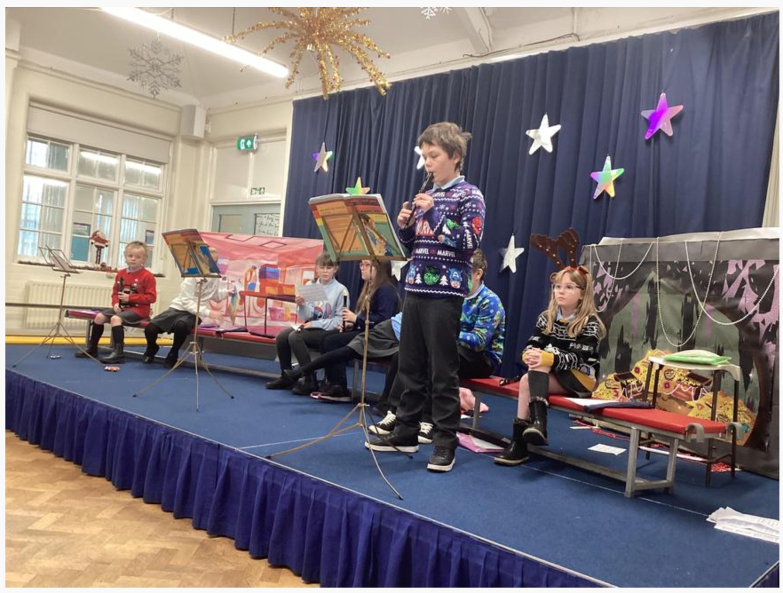 Recorder players in Assembly