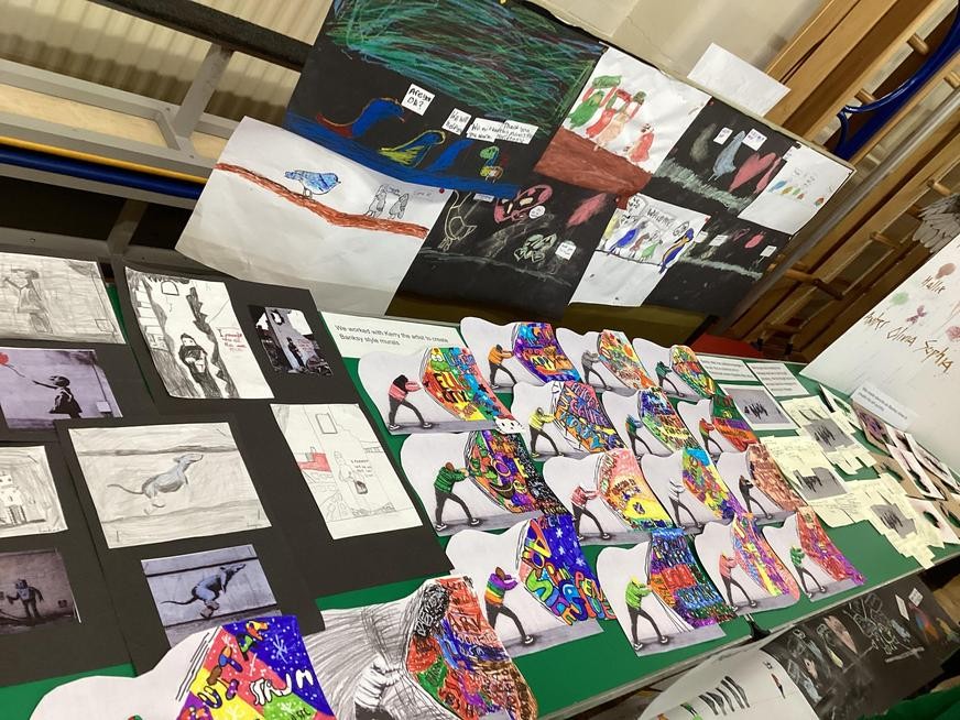 Banksy inspired pieces