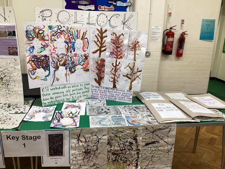 Pollock inspired paintings