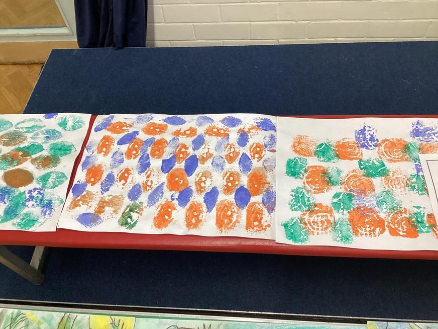 Colourful printed patterns